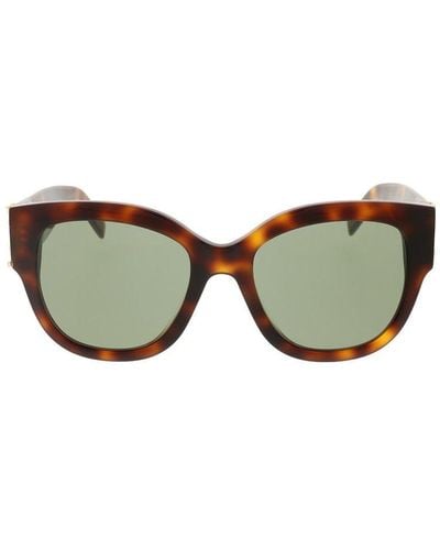 Saint Laurent Square Frame Sunglasses - Brown