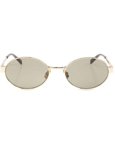 Saint Laurent Sl 692 Round Frame Sunglasses - Metallic