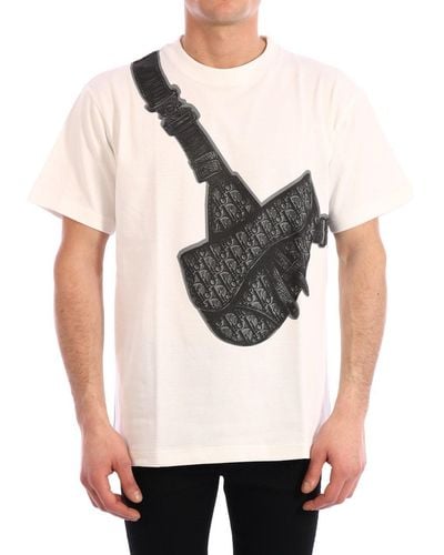 Dior Saddle Bag Print T-shirt - White