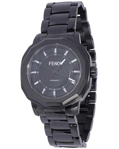 Fendi Geometric Automatic Watch - Gray