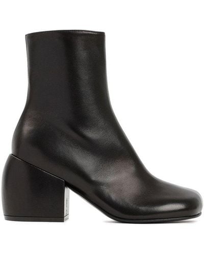 Dries Van Noten Side Zipped Ankle Boots - Black