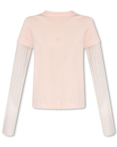 Givenchy Top With Logo - Pink