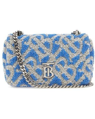 Burberry Lola Sequin Shoulder Bag - Blue