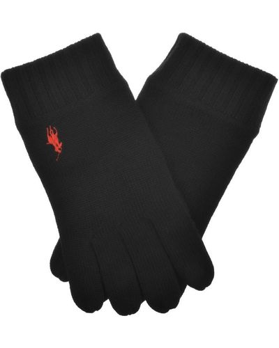 Polo Ralph Lauren Wool Gloves - Black