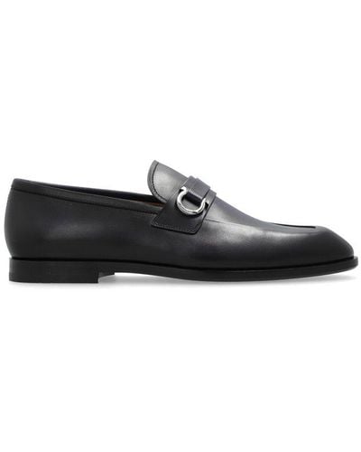 Ferragamo Leather Shoes 'florio', - Black
