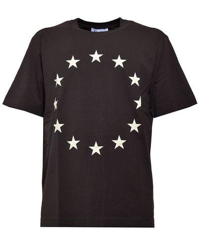Etudes Studio Stars Printed Crewneck T-shirt - Black