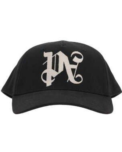 Palm Angels Embroidered Cotton Baseball Cap - Black