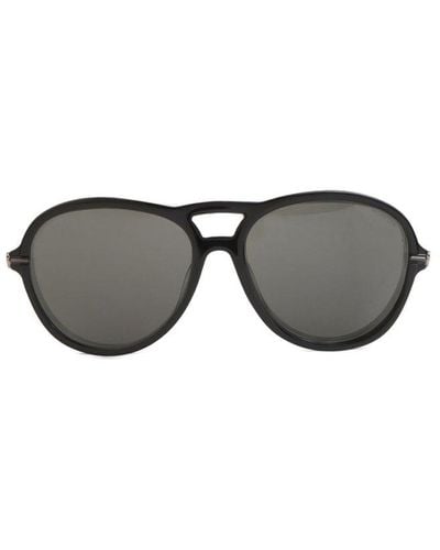 Moncler Moncler Eyewear Pilot Frame Sunglasses - Grey