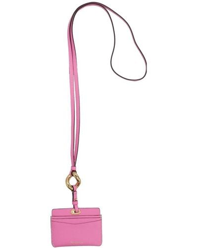 JW Anderson 'chain Link Strap' Card Holder - Pink