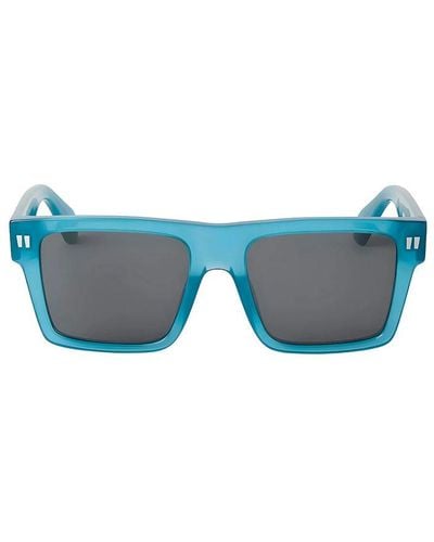 Off-White c/o Virgil Abloh Square Frame Sunglasses - Blue