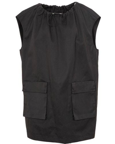 MM6 by Maison Martin Margiela Sleeveless Mini Dress - Black