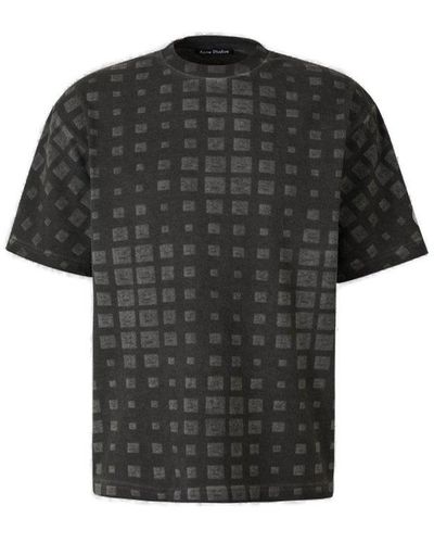 Acne Studios T-shirts And Polos Black - Grey