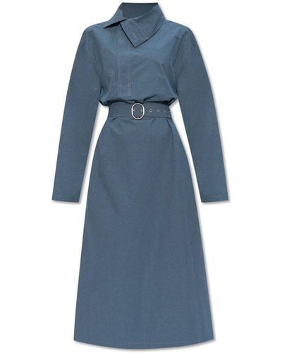 Jil Sander + Cotton Dress, - Blue