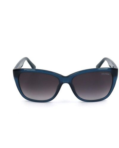 Zadig & Voltaire Rectangular Frame Sunglasses - Blue