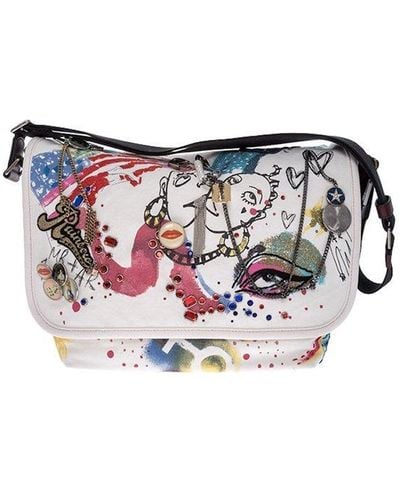 Marc Jacobs Graphic Printed Crossbody Bag - White