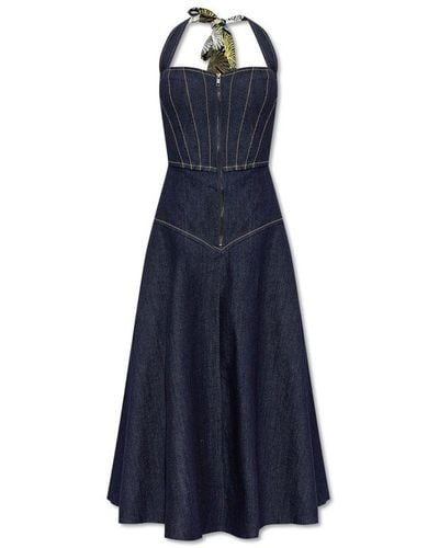 Diane von Furstenberg Zeus Cut-out Detailed Dress - Blue