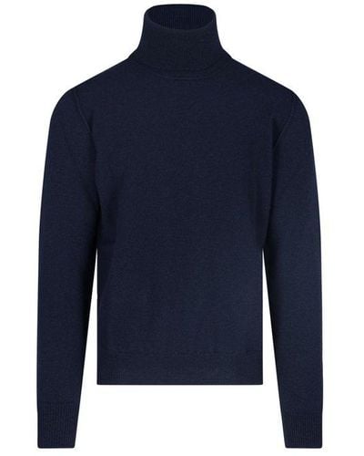 Maison Margiela Turtleneck Sweater - Blue