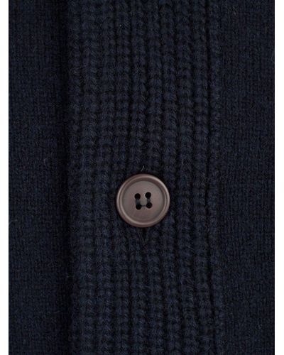 Barbour Logo Patch Button-up Cardigan - Black
