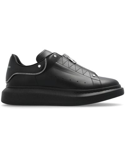 Alexander McQueen Logo Printed Low-top Sneakers - Black