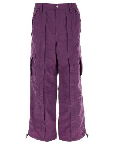 Gucci Ripstop Cargo Trousers - Purple