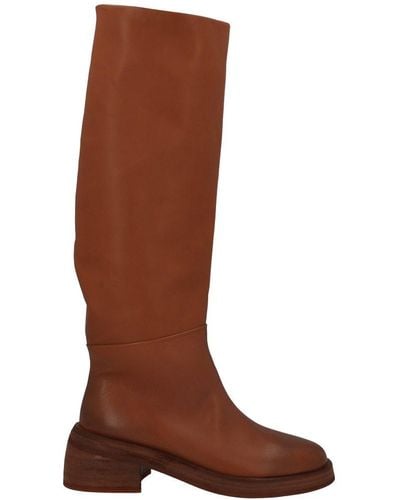 Marsèll Round-toe Knee Length Boots - Brown