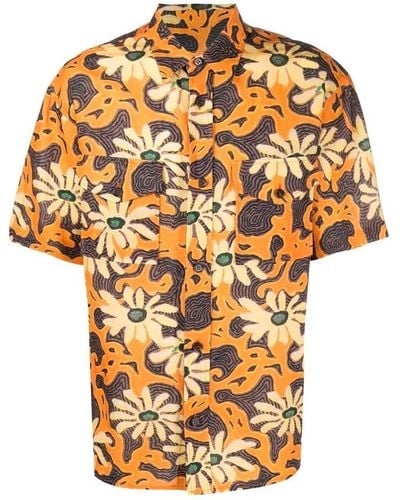 Nanushka Floral Printed Short-sleeved Shirt - Multicolour