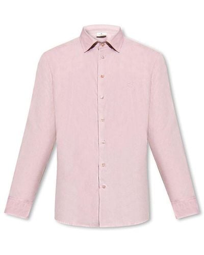 Etro Shirt With Logo - Pink