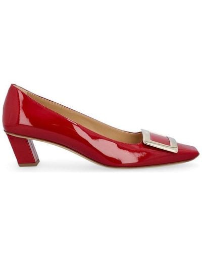 Roger Vivier Belle Vivier Buckle Court Shoes - Red
