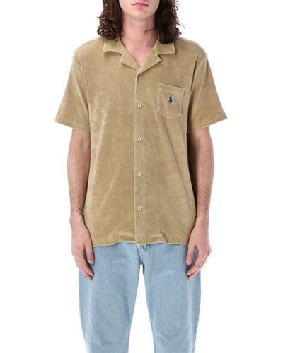 Polo Ralph Lauren Polo Pony-embroidered Short-sleeved Shirt - Natural