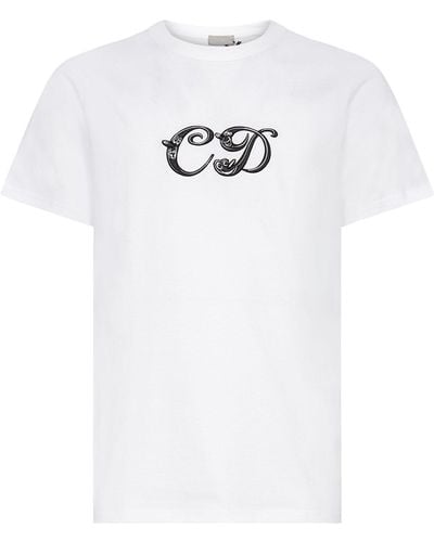 Dior Logo Paint Spots Oversized T-shirt in White for Men