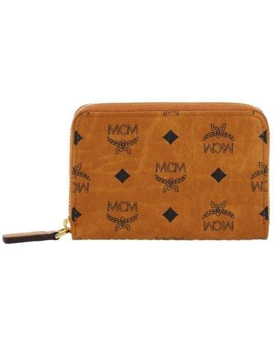 MCM Zip-around Wallet - Brown
