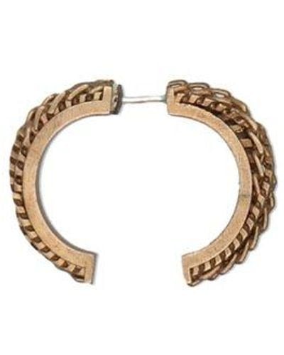 MM6 by Maison Martin Margiela Single Chain Earring Jewelry - Natural