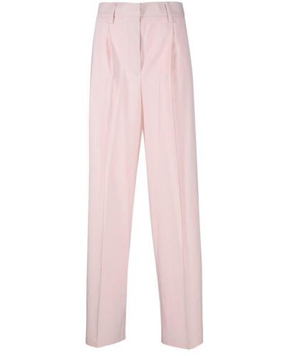 Forte Forte Belt-looped Straight-leg Pants - Pink