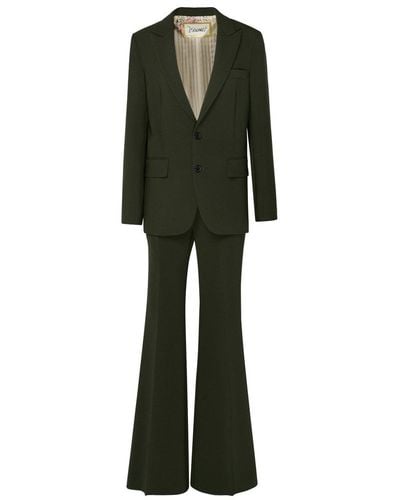 DSquared² Single-breasted Flared Tailored Suit - Green