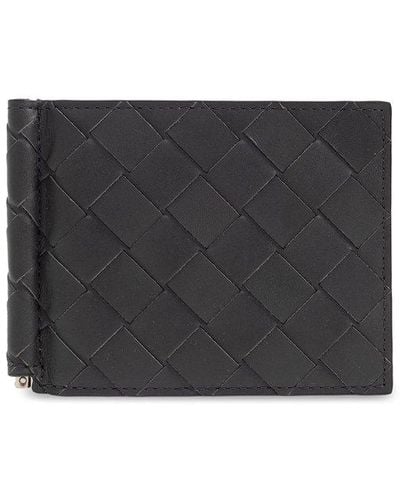 Bottega Veneta Leather Bifold Wallet - Black