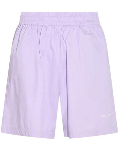 ih nom uh nit Logo Printed Track Shorts - Purple