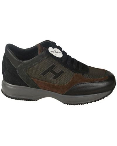 Hogan Interactive H Lace-up Trainers - Black