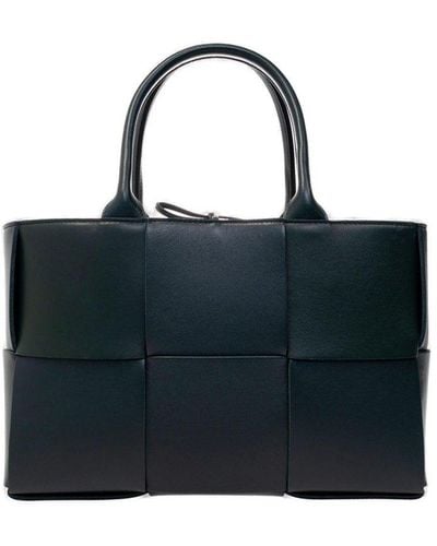 Bottega Veneta Luxe Raffia Tote Bag - Black