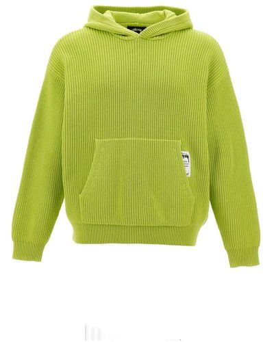 Stussy Cotton Mesh Hoodie Sweater M - Green