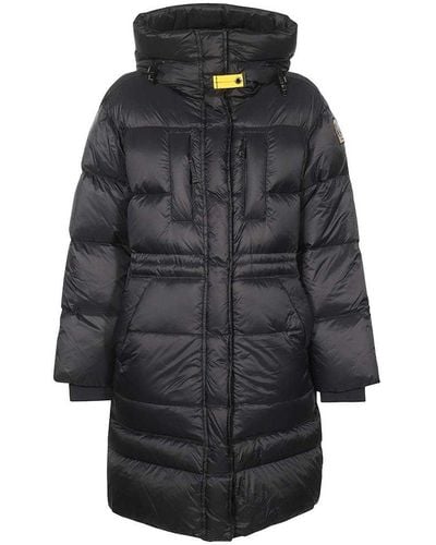 Parajumpers Eira Long Hooded Down Coat - Black