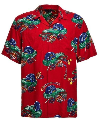 Polo Ralph Lauren Rope Printed Short-sleeved Shirt - Red
