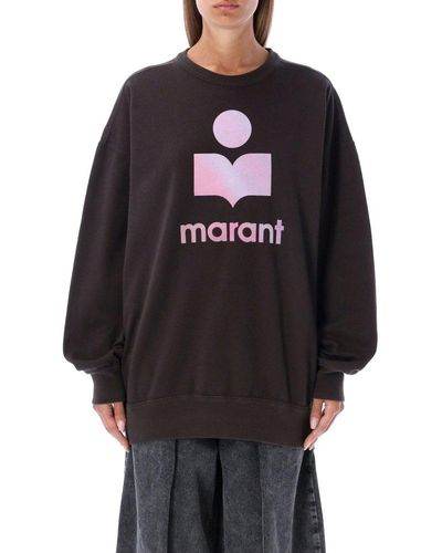 Isabel Marant Logo-print Oversized Sweater - Gray