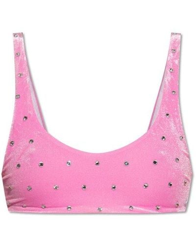 DSquared² Embellished Swimsuit Top - Pink