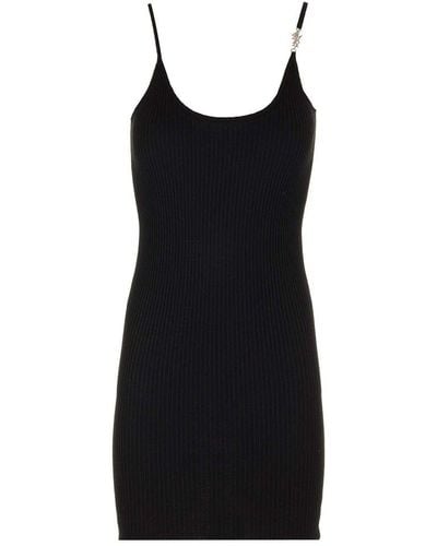 Amiri Sleeveless Knitted Mini Dress - Black
