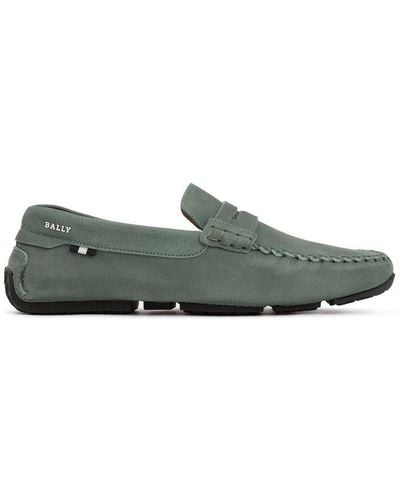 Bally Driver Loafer Shoes - Green