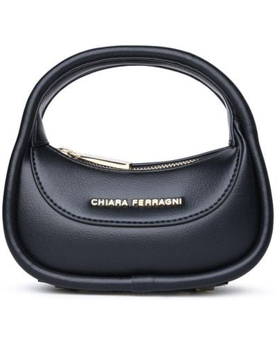 Chiara Ferragni Logo Lettering Top Handle Bag - Blue