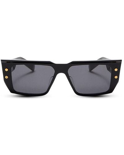 BALMAIN EYEWEAR B-vi Rectangular Sunglasses - Black