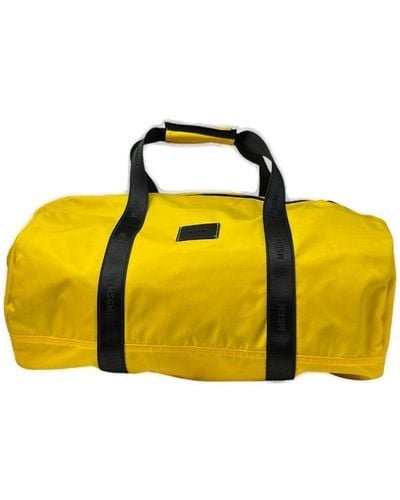 MSGM Logo Patch Duffel Bag - Yellow