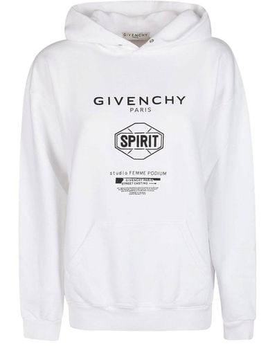 Givenchy Logo Printed Hoodie - White