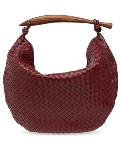 Bottega Veneta Intrecciato Sardine Handle Bag - Red